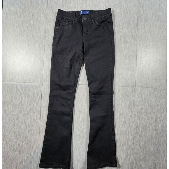 Democracy Denim - Democracy Ab Solution Size 2 Black Denim Bootcut Ab Solution Itty Bitty Low Rise